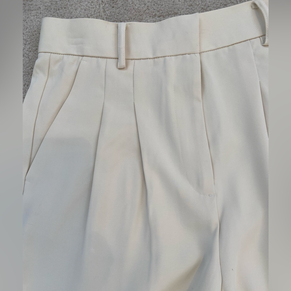 French Connection Cream Wide Leg Pants - Picture 8 of 8